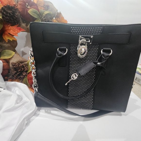 NWT AUTHENTIC Michael Kors Leather Hamilton Handbag